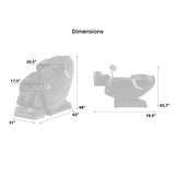 Titan Pro Vigor 4D | Taupe | Full Body Massage Chair | Zero Gravity Reclining | SL Track | Multiple Massage Techniques | Heated Roller | Space Saving | Foot & Calf Massage Titan