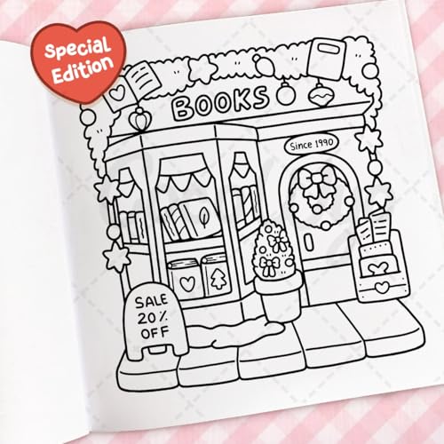 Cozy Christmas: Coloring Book for Adults and Kids (Cozy Spaces Coloring)