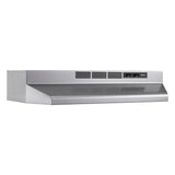 Broan-NuTone 4130SF Fingerprint Resistant Ductless Under-Cabinet Range Hood, 30-Inch, Stainless Finish with Print Guard Broan-NuTone