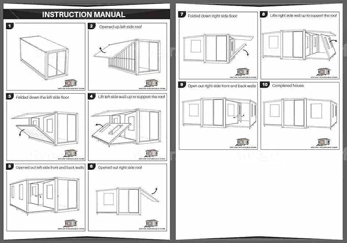 40FT Expandable House to Live in. prefab Tiny Home with Balcony. Complete washroom, 2 bedrooms, 1 Wardrobe, 1 Kitchen with Cabins prefab House, Portable Home Tiny House. Container House. - WoodArtSupply