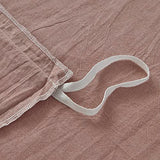 FACE TWO FACE Bedding Duvet Cover Set100% Washed Cotton Duvet Cover Linen Like Textured Breathable Durable Soft Comfy (Twin, Old Pink) FACE TWO FACE