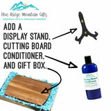 Blue Ridge Mountain Gifts Personalized Cutting Board - Laser Engraved Wooden Chopping Boards, Measurement Conversions for Counter Display and use Blue Ridge Mountain Gifts