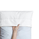 FreshCulture White Pillowcases Queen Size 12 Pack - Bulk Pillowcase Set - Envelope Closure - Soft Brushed Microfiber Fabric - 20x30 Inches Pillow Case Set of 12 for Home, Hotels, Schools FreshCulture