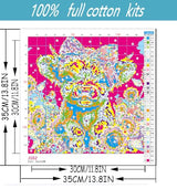 Cow Stamped Cross Stitch Kits for Adults Beginner, Sunflowers Counted Cross Stitch Kits Printed Stitching Cute Patterns Dimensions Needlepoint Art Crafts Embroidery Kits for Adults Beginners