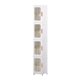 CXCJAI Slim Multi-Functional Storage Cabinet with Adjustable Shelves CXCJAI