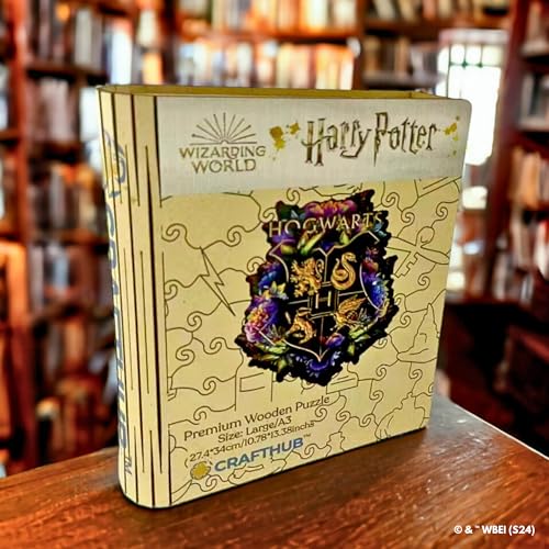 Crafthub Harry Potter Wooden Puzzles for Adults – A3 Size with 201 Pieces Wood Puzzles – Fine Oddities – Jigsaw Puzzles with Unique Shapes – 10.8" x 13" CRAFTHUB