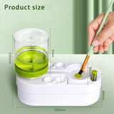 PXFAYSFQ 2025 Upgraded Paint Brush Cleaner Tool Brush Rinser, Watercolor/Oil-Based Paintbrush Cleaners, Painting Station Flush My Brush, Gift for Artist Kids Adults and Girls, Pre-Assembled(Green) PXFAYSFQ