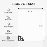 White Cardstock 8.5 x 11"Inch, 80lb Cardstock Paper, 30 Sheets Card Stock Paper 8.5 x 11 White, Heavy Thick Cardstocks Printer Papers for Invitations, Menus, Weddings, DIY Cards, Scrapbooking. Manilaus