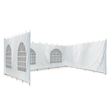 TentandTable 20 Foot x 40 Foot Party Tent Sidewall Kit, Complete 4 PVC Vinyl Wall Set - 2 Solid & 2 Window 7' Side Walls, Fits Commercial Standard Event Outdoor Canopy Tents, Tent Not Included TentandTable