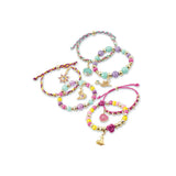 Make It Real Disney Princess Crystal Dreams Jewelry Kit - DIY Bead & Charm Bracelet Set with Swarovski Crystals, Includes Supplies & Exclusive Princess Book - Create 6 Bracelets, Ages 8 Make It Real
