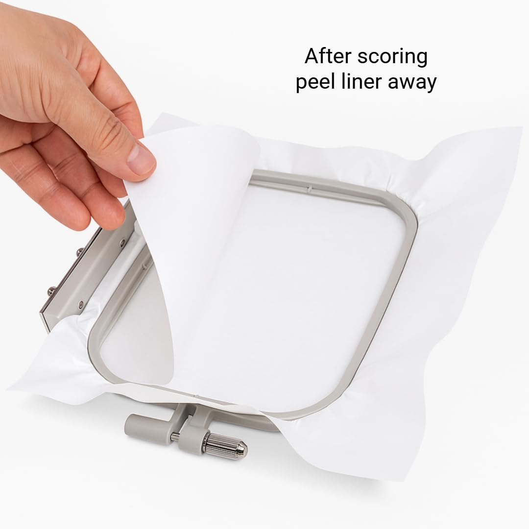 HBI H.B.I. PRODUCTS H.B.I. Peel & Stick Tear Away Embroidery Stabilizer, 12" x 10 Yards HBI H.B.I. PRODUCTS