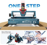 SCULPFUN C1 Mini Laser Engraving Machine - 3W Portable Laser Engraver for Beginners, 0.04mm High Precision, Plug and Play, Ideal for DIY Wood, Acrylic and Leather, Engraving Area 150 * 130mm SCULPFUN