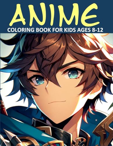 Anime Coloring Book for kids ages 8-12: With 50 Extraordinary Drawings of Anime Characters: Fantasy, Action, Sports, Magic, Adventure, Science Fiction, Superheroes, and Much More WoodArtSupply
