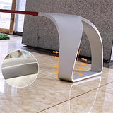 Garden Bench Outdoor Benches Weatherproof Park Bench Backless, Modern Outdoor Stainless Steel Leisure Chairs, Wooden Bench Chairs for Courtyard, Lawn, and Garden Metal Garden Bench(Size:120 * 45.5 * JHKJDS