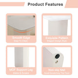 Ebullient White Oval Dining Table Set for 6, 67'' Modern Dining Table Set for 6, Cream White Oval Tabletop with Sleek Ripple Legs, 6 Soft Faux Leather Chairs, Ideal for Dining Room Ebullient