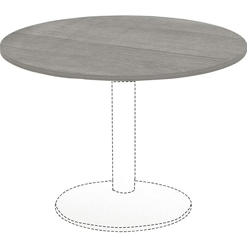 Lorell Weathered Charcoal Round Conference Table Lorell