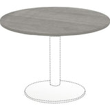 Lorell Weathered Charcoal Round Conference Table Lorell