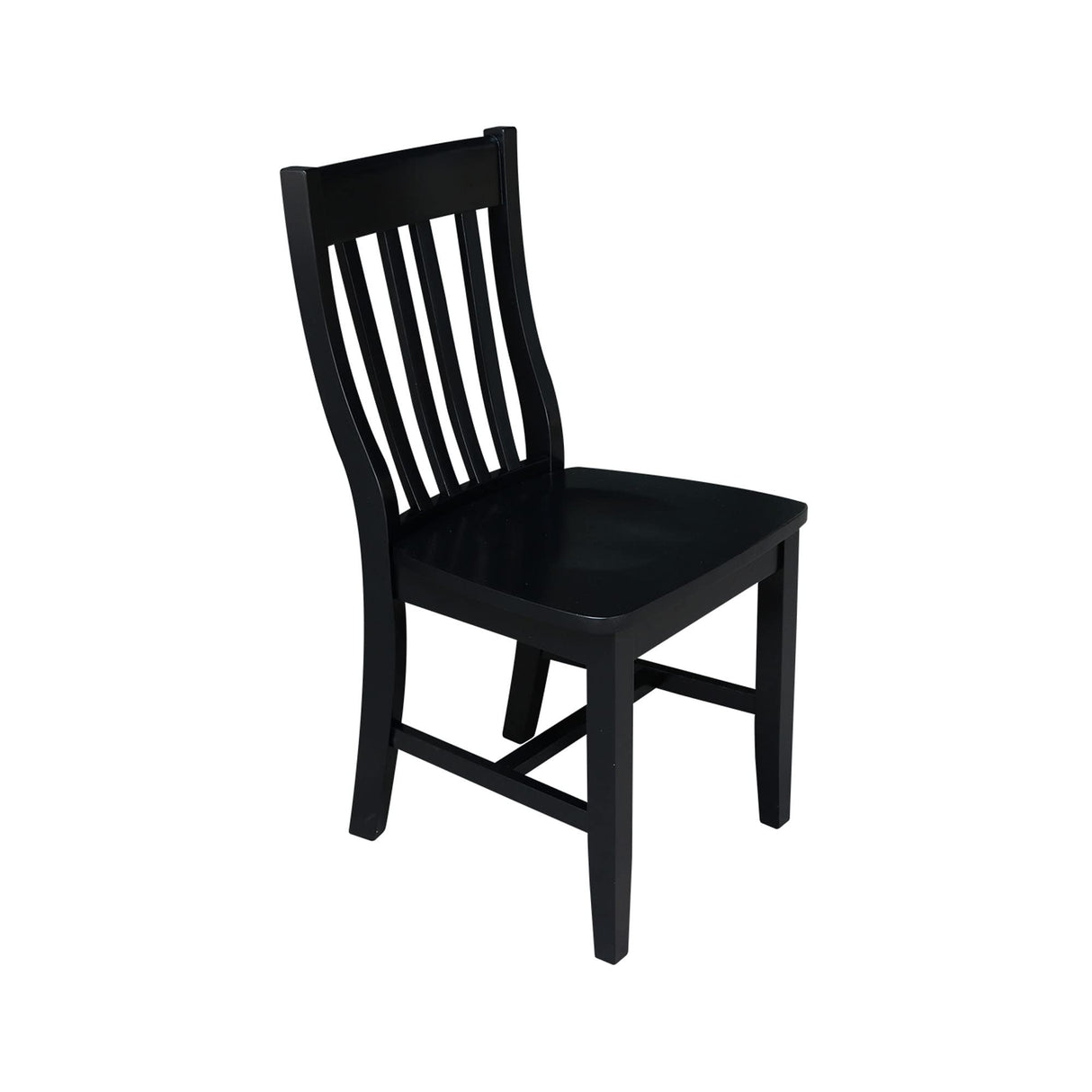 International Concepts Pair of Schoolhouse Chairs Black IC International Concepts