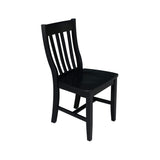 International Concepts Pair of Schoolhouse Chairs Black IC International Concepts