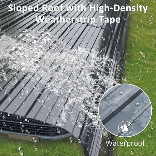 MUPATER Outdoor Carport Canopy 10' x 15', Metal Carport Tent Heavy Duty, Garage Car Shelter Shade with Metal Roof, Frame and Bolts for Car, Truck and Boat, Grey and Silver MUPATER