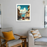 Golden Gate Bridge Paint by Numbers Kit for Adults - DIY Cable Car and Bay View Cityscape Painting on Canvas 16x20 Inches, Acrylic Paint Set for Beginners, Art for Home Decoration or Gifts TAOPAOLAB