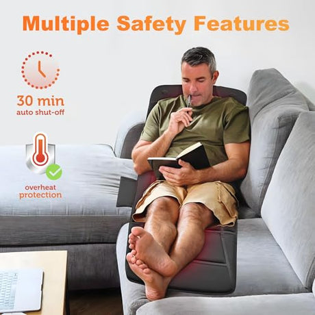 CILI Full Body Massage Mat with Heat, Vibration Back Massage Pad, Full Body Massager for Bed Chair Sofa, Massage Mattress Pad CILI