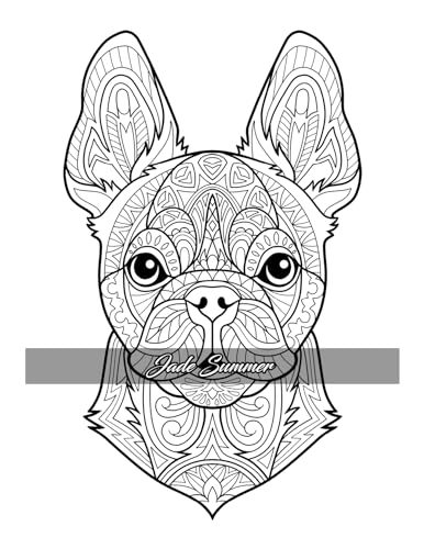 Amazing Dogs Coloring Book: Beautiful Dogs, Adorable Puppies, and Relaxing Designs for Adults and Teens