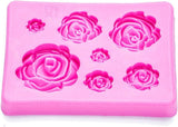 2PCS Rose Flowers silicone molds Cake Chocolate Mold wedding Cake Decorating Tools Fondant Sugarcraft Cake Molds ORIONE