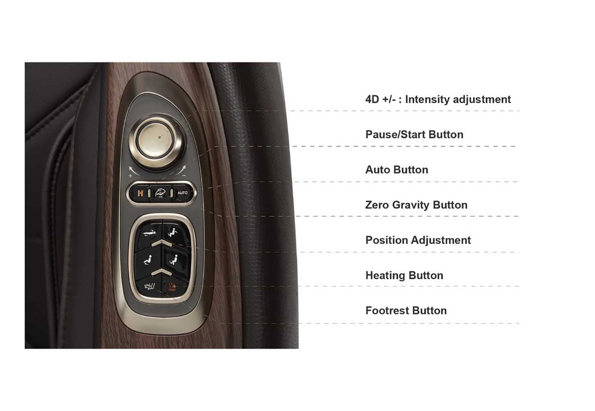 Titan AmaMedic Hilux | 4D MassageChair | Heated Back Roller Massage | SL-Track | Specialized 18 Airbags| Automatic Extendable Footrest up to 7.1”" (Black) Titan