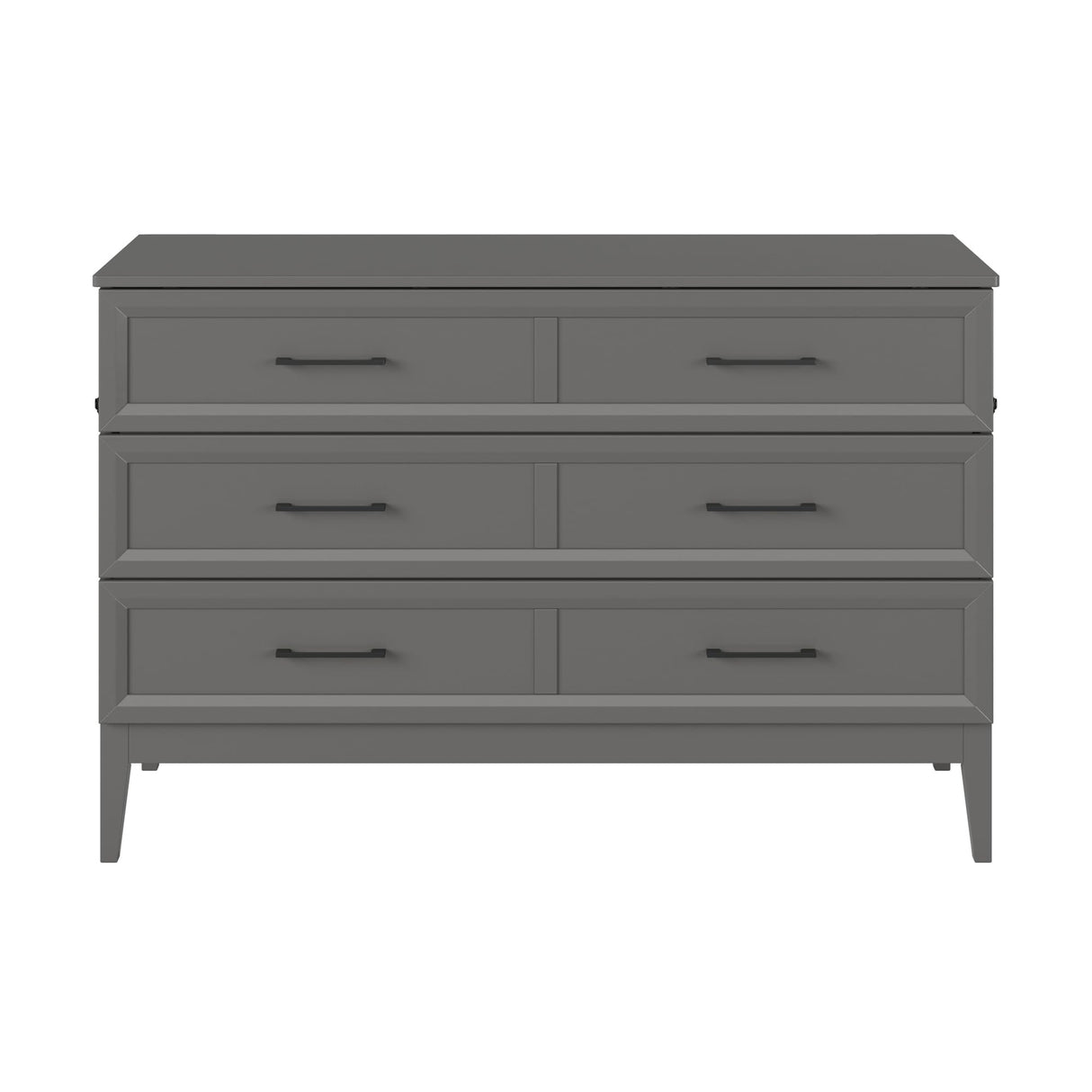 AFI, Santa Fe Queen Murphy Bed Chest with 6" Mattress & Built-in USB Charger, Grey AFI