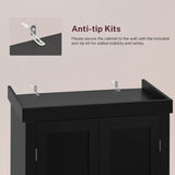 TEENFON 72” Kitchen Pantry Cabinet, with 6 Hanging Shelves & 1 Large Drawer, Adjustable Shelf, for Dinging Room, Living Room, Black TEENFON