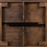 Flash Furniture Hercules Commercial Grade Farmhouse Dining Table | Solid Pine Foldable Table for 10 in Antique Rustic | Rustic Charm for Home and Events Flash Furniture