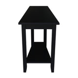 IC International Concepts International Concepts Keystone Accent Table, Black IC International Concepts