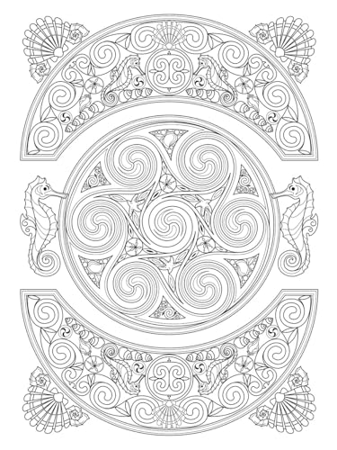 Creative Haven Celtic Nature Designs Coloring Book (Adult Coloring Books: World & Travel) Dover Publications
