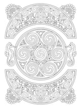 Creative Haven Celtic Nature Designs Coloring Book (Adult Coloring Books: World & Travel) Dover Publications