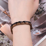 DB-WINNER Customized Wooden Watches for Men Photo Engraved on Watch Face Handmade Natural Bamboo Wood Leather Strap Wrist Watches with Wooden Present Box for Christmas, Birthday or Anniversary DB-WINNER