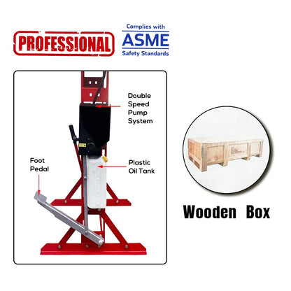 HPDMC 50 Ton H-Frame Hydraulic Shop Press with Floor Press Plates for Garage Shop - WoodArtSupply