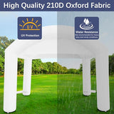Heipigo 13'x10' Canopy Tent for Parties, Easy Outdoor Sun Shade, Large Inflatable Pop Up Tent, Foldable,for Events Carnival Catering Backyard Wedding Carpas para Patio-White (Without Blower Heipigo