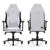 Secretlab Titan Evo Artic White Gaming Chair - Reclining, Ergonomic & Comfortable Computer Chair with 4D Armrests, Magnetic Head Pillow & 4-Way Lumbar Support - White - Fabric Secretlab