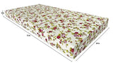 D&D Futon Furniture Red Rose White Twin Size Shikibuton Trifold Beds, Covertible Ottoman, Folding Mattress 75 x 39 x 6, High Density Foam D&D Futon Furniture