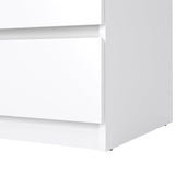 Tvilum Scottsdale 3 Drawer Chest in White High Gloss Tvilum