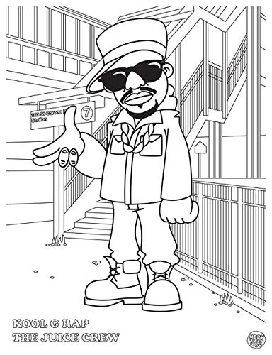 Hip Hop Coloring Book Dokument Forlag
