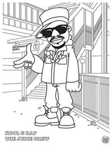 Hip Hop Coloring Book Dokument Forlag