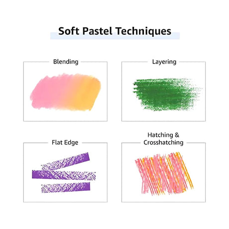 MUNGYO Soft Pastel Set – 64 Vibrant Colors for Artists | Smooth & Blendable | Square Shape MUNGYO