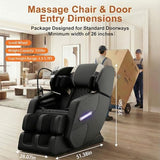 Massage Chair Full Body 2026 Upgraded Zero Gravity Recliner with Heat,8 Fix Points,Bluetooth, Airbag,Touch Screen,Footrest,L-Track Shiatsu Massage Chair Full Body for Parents Seniors