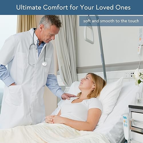 2 Pack Hospital Bed Sheets 36" x 80" x 9", Hospital Bed Fitted Sheets for Home & Hospital Care Beds, Soft Hospital Bed Sheets with Elastic All Around, White Magik & Kover