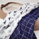Gerber Baby Unisex 2-Pack Muslin Blanket, Coastal Calm, One Size Gerber