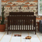 daVinci Kalani 4-in-1 Convertible Baby Crib - Strong, Easy to Assemble GREENGUARD Certified Crib - Convertible to Toddler Bed, Daybed, Full-Size Bed - Four Adjustable Mattress Heights - Espresso