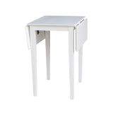 International Concepts Small Dropleaf Dining Table, White IC International Concepts