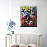 HUANNY 5D Diamond Painting Villains Kits, DIY Diamond Art, Full Drill Cross Stitch Canvas Art HUANNY